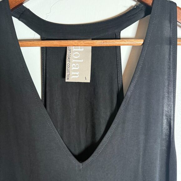 Dolan Black Maxi Dress Slinky Swing Size Large LBD - Picture 8 of 13